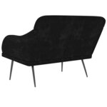 Banc banquette noir 110 x 76 x 80 cm velours 02_0010580