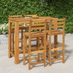 vidaXL Ensemble de bar de jardin 5 Pièces bois d'acacia solide