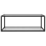 vidaXL Table basse Transparent 100x50x35 cm Verre trempé