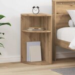 vidaXL Table d'appoint Chêne artisanal 29 6 x 29 6 x 60 cm