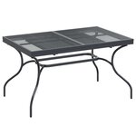 vidaXL Ensemble de salle à manger pour jardin 7 Pièces Anthracite