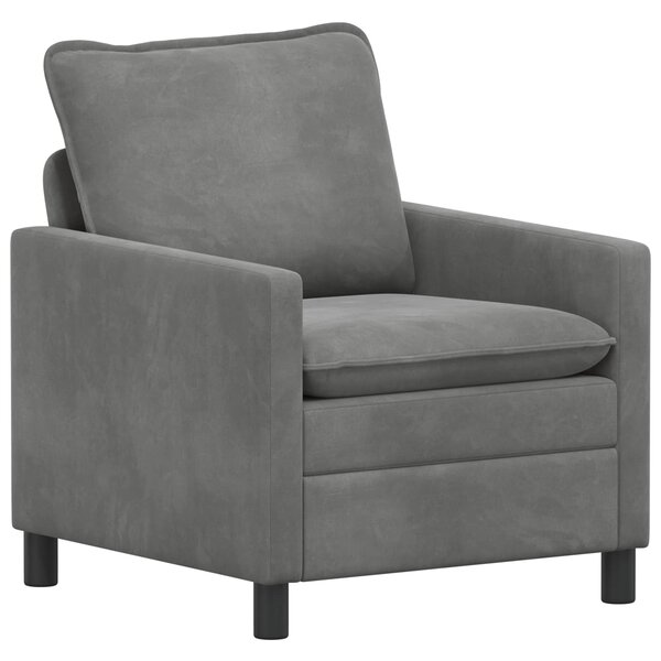 vidaXL Canapé Gris foncé 76 x 81 x 87 5 cm Velours