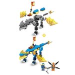 Lego 71760 ninjago l'évolution dragon du tonnerre de jay  set avec figurine de serpent avec banniere de mission a collectionner