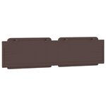 vidaXL Coussin de tête de lit marron 200 cm similicuir