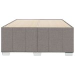 vidaXL Cadre de lit sans matelas taupe 120x200 cm tissu