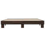 vidaXL Cadre de lit sans matelas chêne marron 200x200 cm