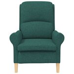 vidaXL fauteuil Vert foncé 76 x 94 x 102 cm Tissu Sharpa