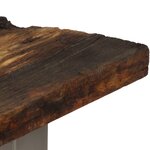 vidaXL Table console Bois de récupération et acier 120x35x76 cm