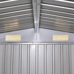 vidaXL Abri de stockage pour jardin Métal Vert 257 x 205 x 178 cm