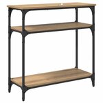 vidaXL Table console Chêne artisanal 75 x 29 x 75 cm Bois d'ingénierie