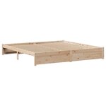 vidaXL Cadre de lit sans matelas 200x200 cm bois massif de pin