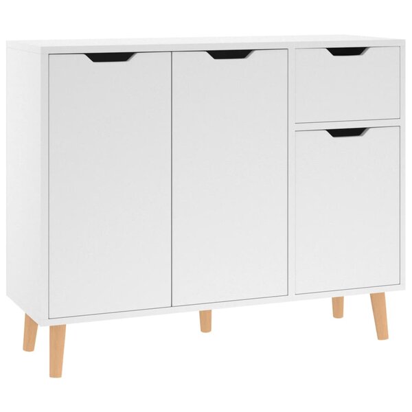 vidaXL Buffet Blanc 90x30x72 cm Bois d'ingénierie