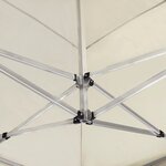 vidaXL Tente de réception pliable avec parois Aluminium 6 x 3 m Crème