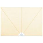 vidaXL Auvent latéral pliable de terrasse Crème 240 x 160 cm