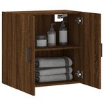 vidaXL Armoire murale chêne marron 60x31x60 cm bois d'ingénierie