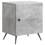 vidaXL Cabinet de chevet 2 Pièces Gris béton 43 x 34 5 x 50 cm
