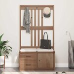 vidaXL Portemanteau SANDNES 87x40x159 5 cm bois massif pin