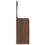 vidaXL Coiffeuse Chêne marron 78.5 x 41 x 135 cm Bois d'ingénierie