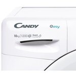 Lave-linge hublot candy ey 12102de/1-s - 10 kg - l 60 cm - blanc - 1200 trs/min - connecté