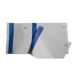 Bloc Vendeur À Bande Couleur 100 Feuillets Double Numérotage - Format 6  6x13 5 Cm - Bleu - X 50 - Exacompta