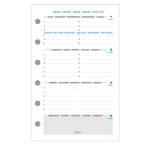 Organiseur Exatime 14 Ring Belt 140x100 mm Rouge EXACOMPTA