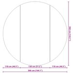 vidaXL Bâche de piscine gris clair Ø306 cm géotextile polyester