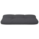 vidaXL Coussin de palette noir 80x40x12 cm tissu