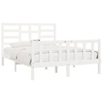 vidaXL Cadre de lit sans matelas blanc 120x200 cm bois de pin massif