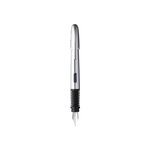 BIC Xpen Stylo-Plume Rechargeable Encre Bleue - Chrome, Blister de 1