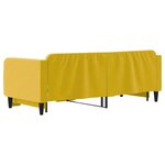 vidaXL Lit de jour avec lit gigogne jaune 80x200 cm velours
