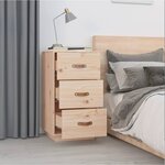  vidaXL Table de chevet 40x40x75 cm Bois de pin solide