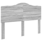 vidaXL Tête de lit Gris Sonoma 140 cm Bois d'ingénierie