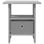 vidaXL Table de chevet Gris Sonoma 41 x 40 x 45 cm Bois d'ingénierie
