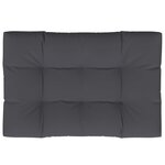 vidaXL Coussin de palette anthracite 120x80x12 cm tissu