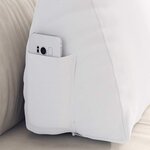 vidaXL Coussin de Dos Blanc 60 x 20 x 50 cm tissu