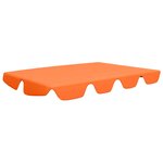 vidaXL Toit de rechange balançoire orange 188/168x145/110 cm