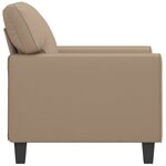 vidaXL Fauteuil Cappuccino 60 cm Similicuir