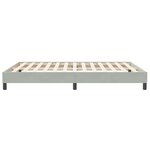 vidaXL Cadre de lit sans matelas gris clair 140x210 cm velours