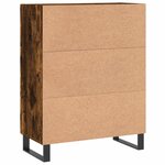 vidaXL Buffet chêne fumé 69 5x34x90 cm bois d'ingénierie