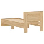 vidaXL Cadre de lit sans matelas avec tête de lit 90x190 cm