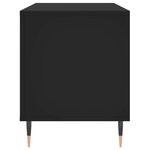 vidaXL Armoire à disques noir 100x38x48 cm bois d'ingénierie