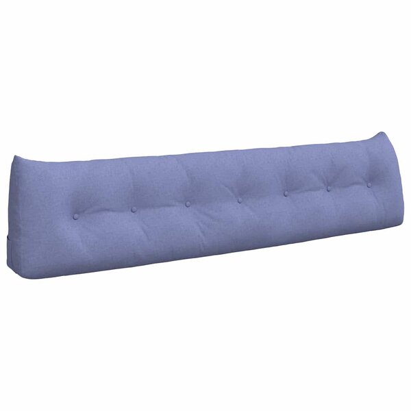 vidaXL Coussin de Dos Bleu denim 200 x 24 x 50 cm tissu