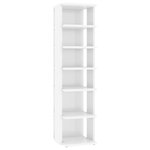 vidaXL Armoire à chaussures Blanc brillant 27 5x27x102 cm