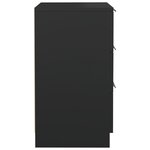vidaXL Tables de chevet 2 Pièces noir 40x36x65 cm