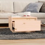 vidaXL Table basse 55x56x32 cm Bois massif de pin