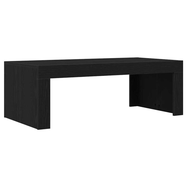vidaXL Table basse Chêne noir 102 x 50 x 35 cm Bois d'ingénierie