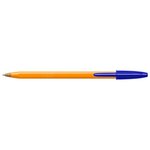 Stylo bille ORANGE Pointe Fine 0 7mm Encre Bleue x 20 BIC