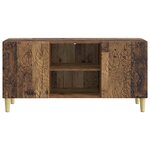 vidaXL Meuble TV 102 x 34 5 x 50 cm Bois ancien Bois d'ingénierie