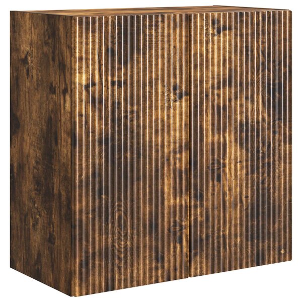 vidaXL Armoire Murale 59 x 31 x 60 cm Bois d'ingénierie Chêne fumé