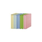 Lot de 10 Classeurs gain de place Zero Max A4 extensible jusqu'à 10 cm Assortis PLUS JAPAN